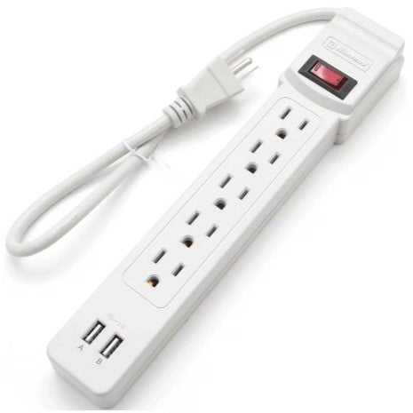 Koblenz Supresor De Picos 550J 5 Contactos 2 USB 120V, Protección Avanzada