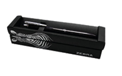 Zebra 802NGRMDE001 bolígrafos de punta redonda Bolígrafo cilíndrico Negro Negro Metal