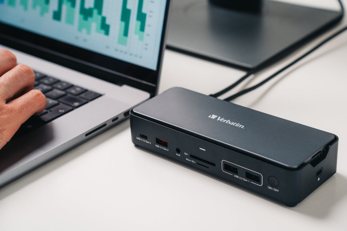 Verbatim CDS-15S Alámbrico USB 3.2 Gen 1 (3.1 Gen 1) Type-C Negro, Gris