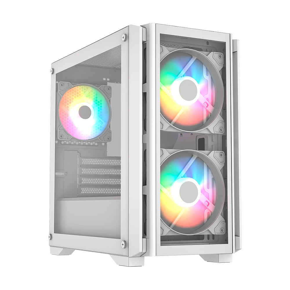 Balam Rush Carbono Crystal 4000C Carcasas ordenador Mini Tower PC No