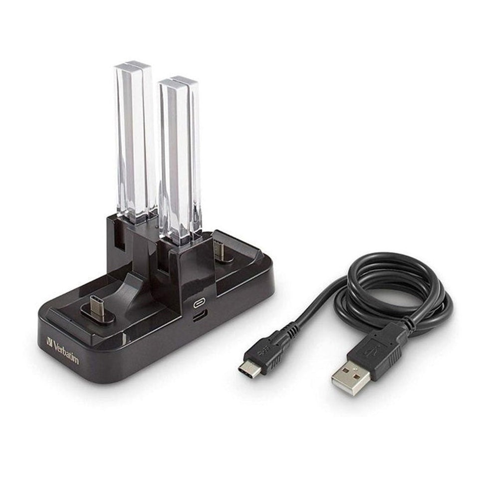 Soporte de Carga Verbatim Multicontrol Nintendo Switch VB99796, USB-C 3.0, 10W, Compacto