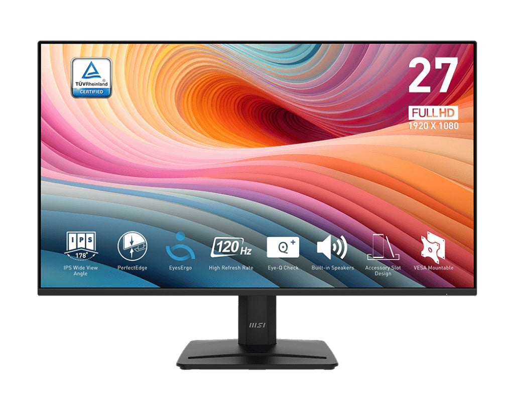 MSI Pro MP275 E2 Monitor 68,6 cm (27") 1920 x 1080 Pixeles Full HD LED Negro
