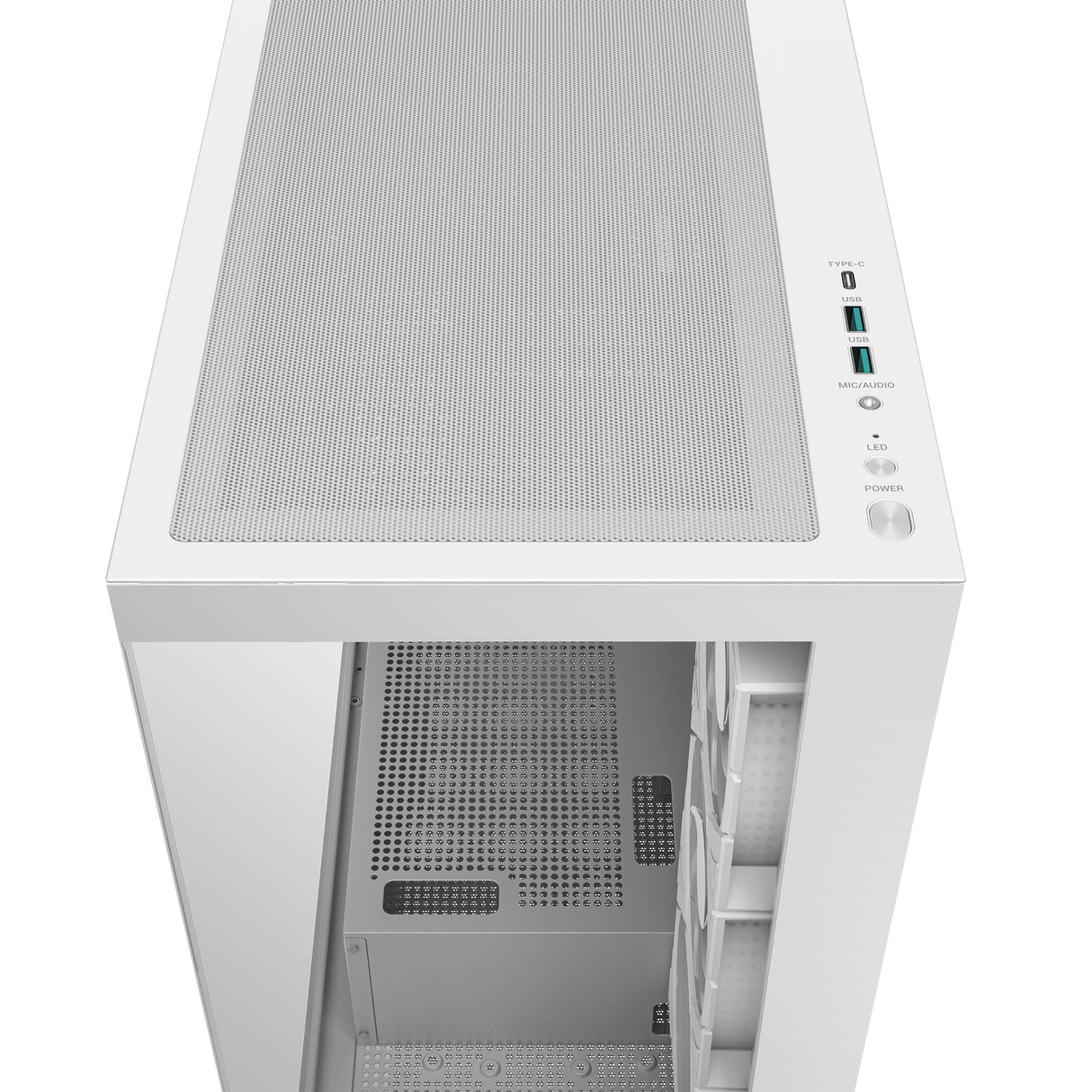 DeepCool CG580 4F WH carcasas ordenador Midi Tower PC Blanco ATX, ITX, micro ATX