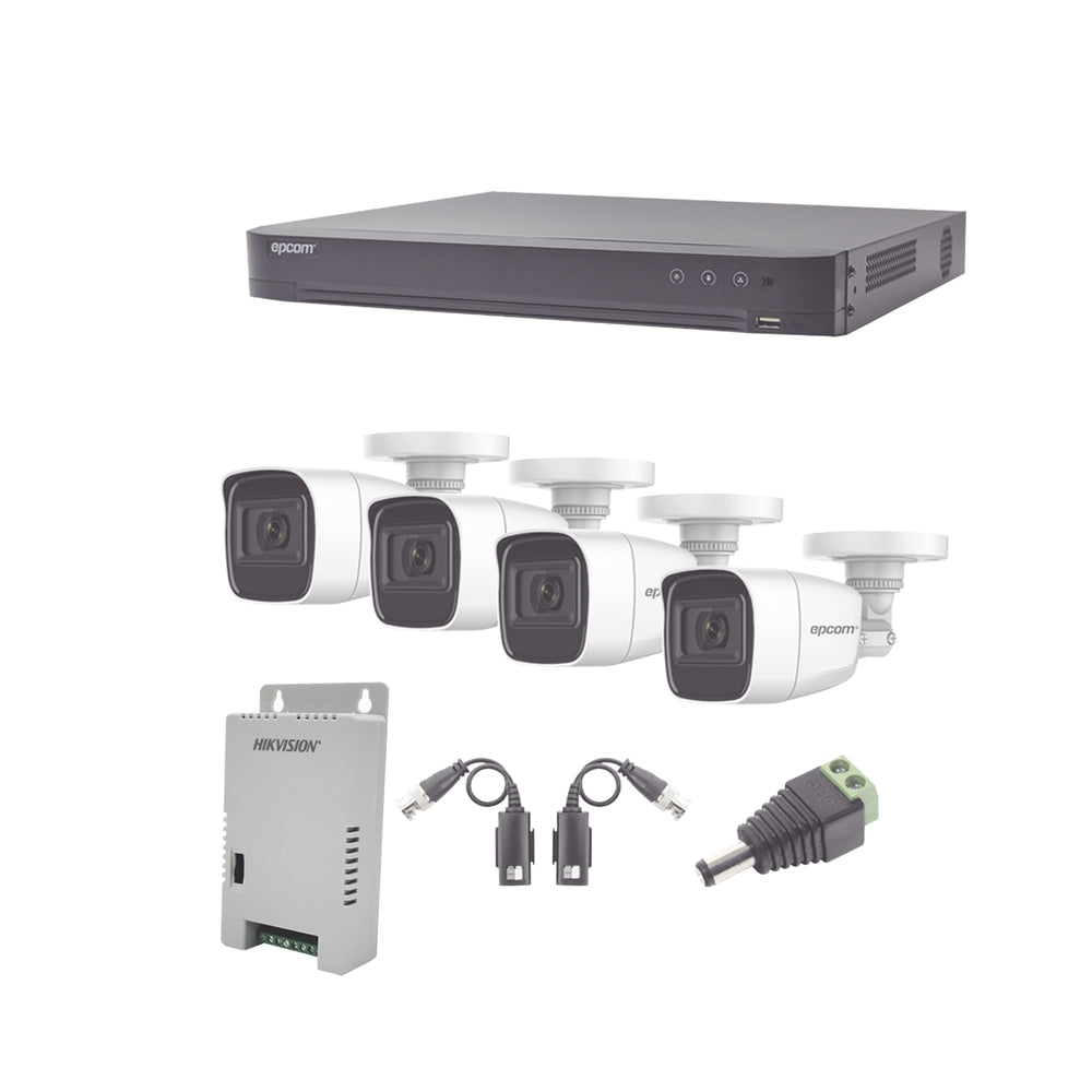 Epcom KEVTX8T4BW/A kit de videovigilancia Alámbrico 6 canales