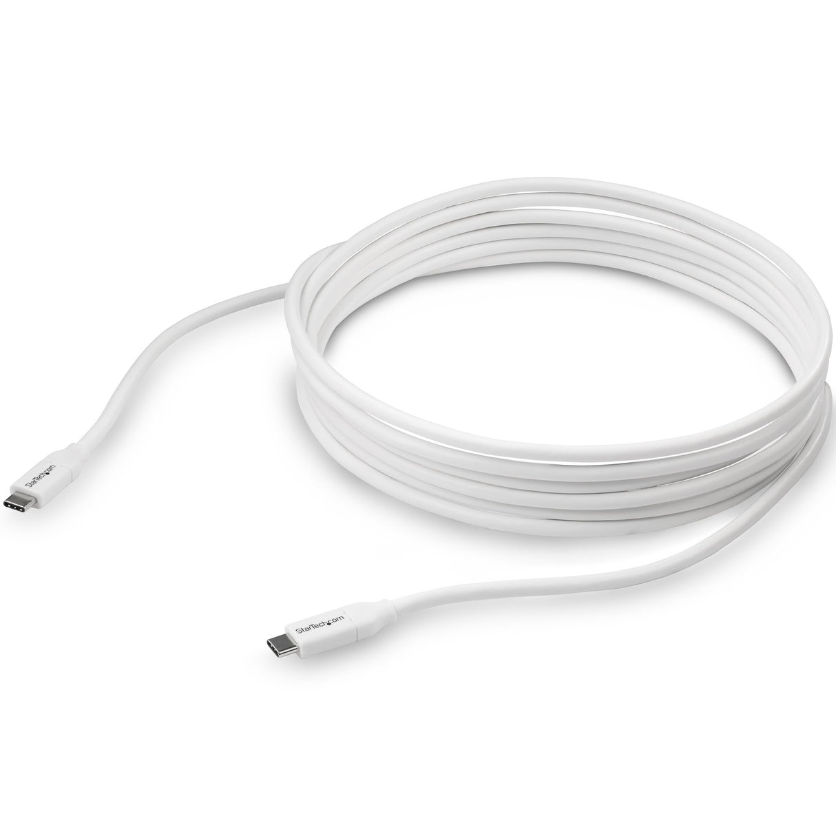 StarTech.com Cable 4m USB-C a USB-C con capacidad para Entrega de Alimentación de 5A - USB Tipo C - Cable de Carga USBC - USB 2.0 - Blanco Cable USB 3.2 Gen 1 (3.1 Gen 1) USB C USB C Macho