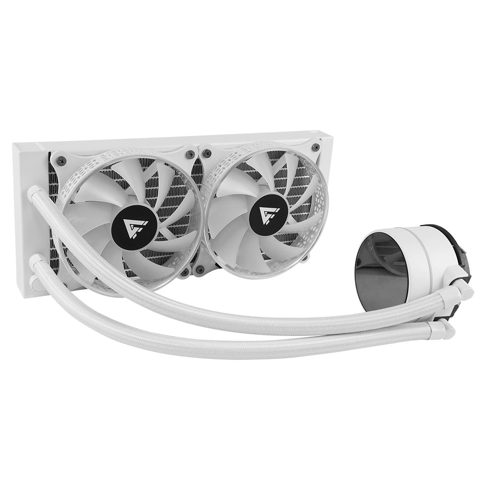 Game Factor LQG601-WH sistema de refrigeración de computadora Procesador Refrigerador de líquidos todo en uno 12 cm Blan