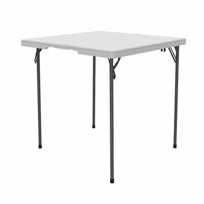 Lifetime 80273 mesa para exterior Negro, Blanco Forma cuadrada