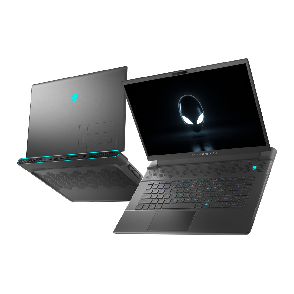 Alienware m16 R1 Laptop Dark Metallic Moon Portátil Negro Concha
