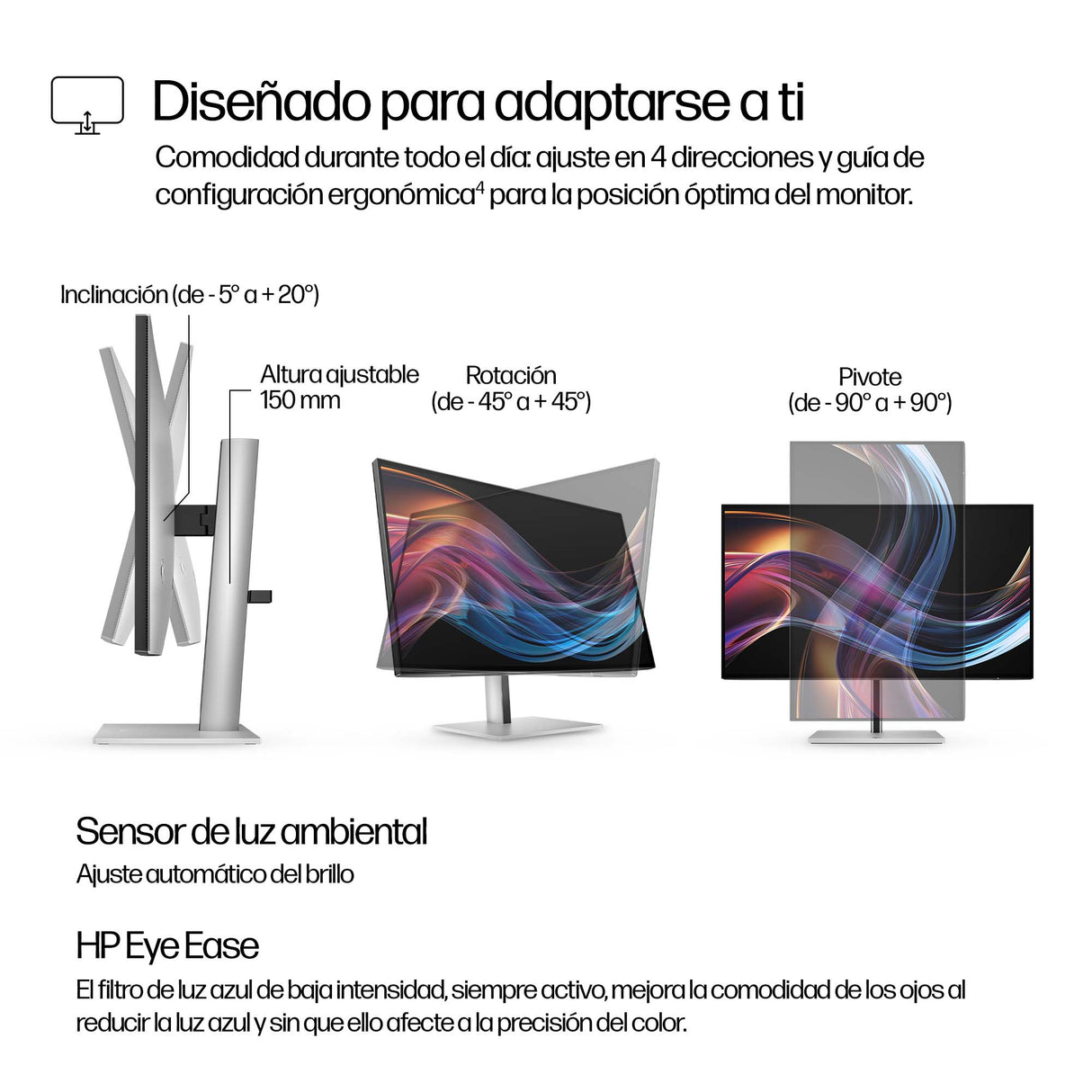 HP Monitor 4K Thunderbolt 4 de la serie Pro 7 de 27" - 727pk, 3840 x 2160 Pixeles, 4K Ultra HD, LCD