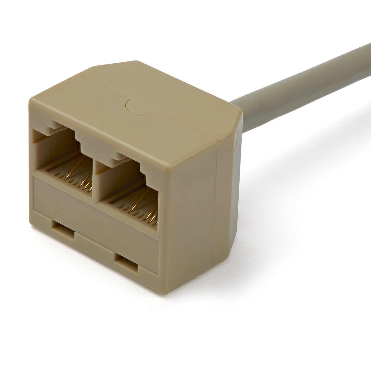 StarTech.com Cable Adaptador Divisor Splitter RJ45 2 a 1 - Hembra a Macho - Divisor Splitter para Cable de Red Ethernet RJ45 divisores de red 10/100Base-T(X) Cat5e Gris Cloruro de polivinilo (PVC)