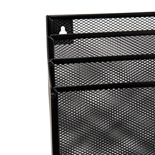 Clasificador Nextep Malla Metálica 3 Niveles Grande Caja Blanco-Negro - Ne-176
