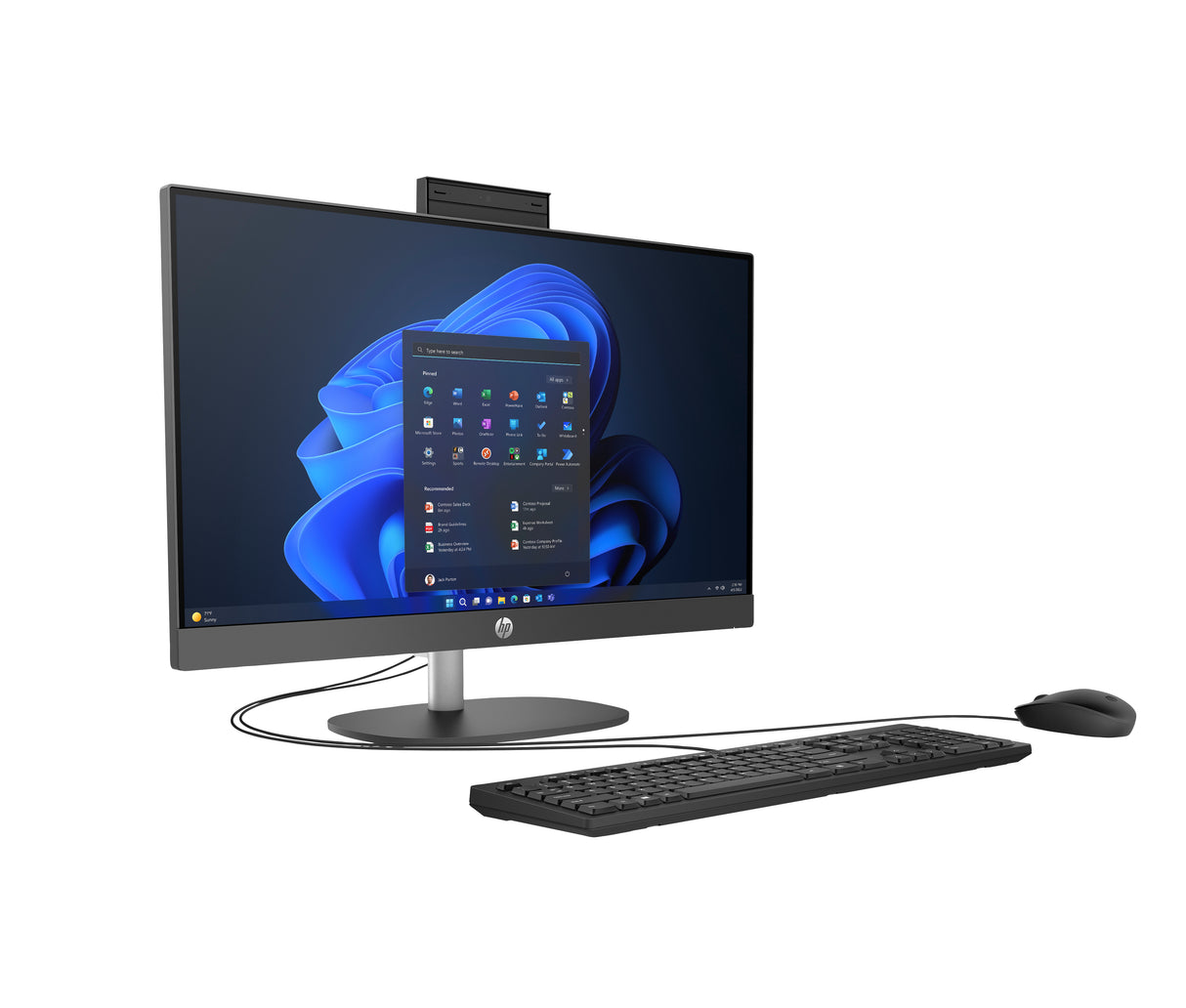 HP Pro 245 G10 AMD Ryzen™ 5 7520U 60.5 cm (23.8") 1920 x 1080 Pixeles PC todo en uno 8 GB DDR5-SDRAM 512 GB SSD Windows 11 Home Wi-Fi 6 (802.11ax)