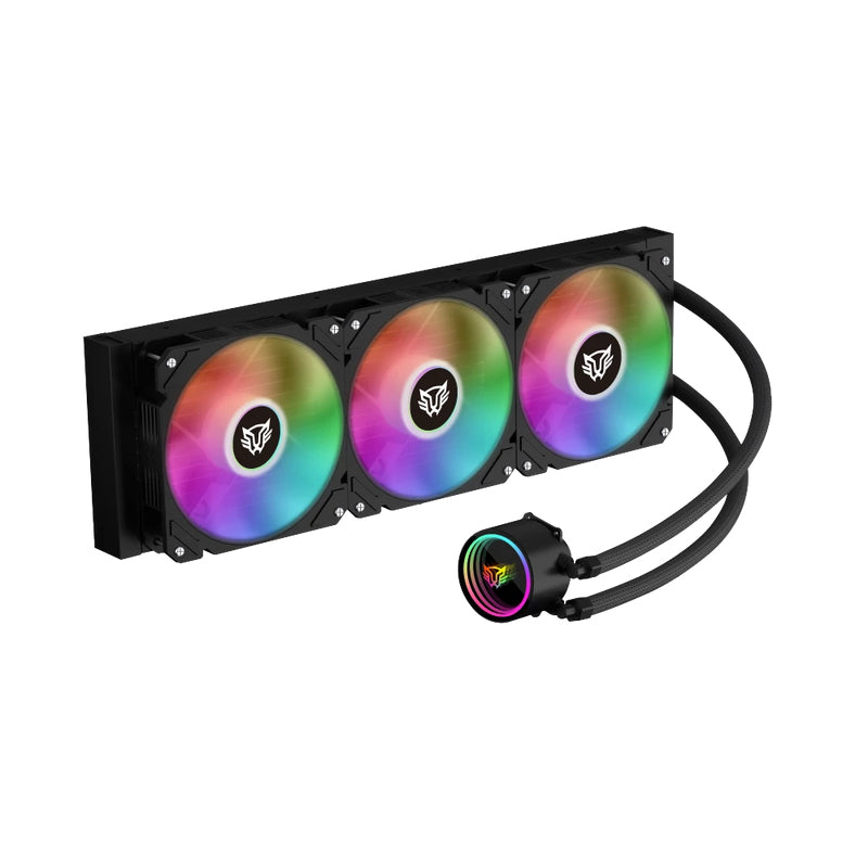 ENFRIAMIENTO LIQUIDO BALARUSH 360PRO 3VENT 120MM ARGB NEGRO BR-937344, 360mm, RGB, 3 Ventiladores