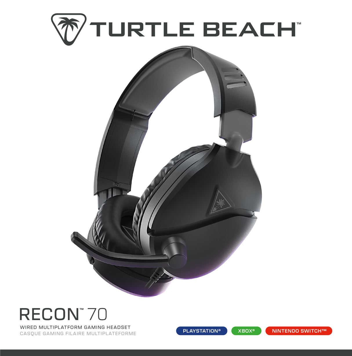 Turtle Beach Recon 70 Negro PlayStation Auriculares Multiplataforma para Juegos PS5, PS4, Xbox Series X|S, Xbox One, PC