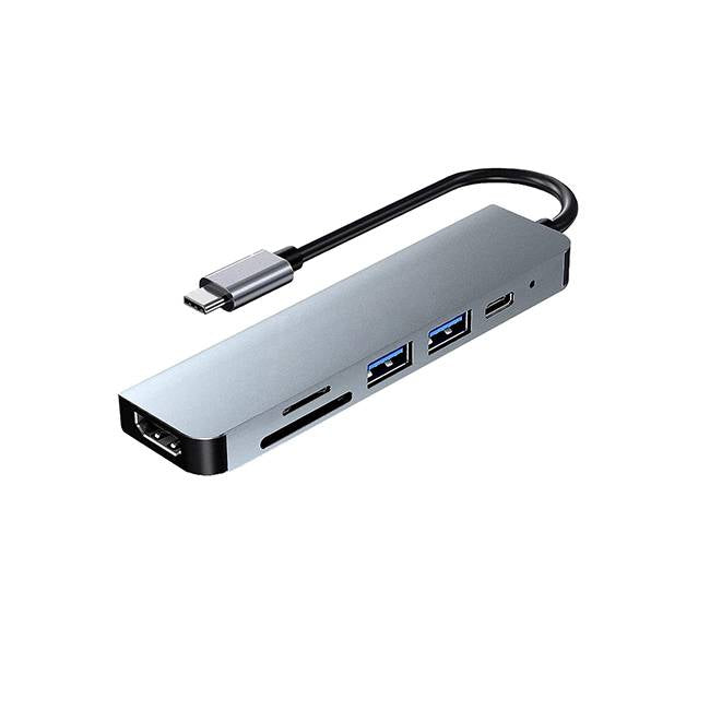 Urban Balance UB61 base para laptop o replicador de puertos Alámbrico USB 3.2 Gen 1 (3.1 Gen 1) Type-C Plata, Memoria ex