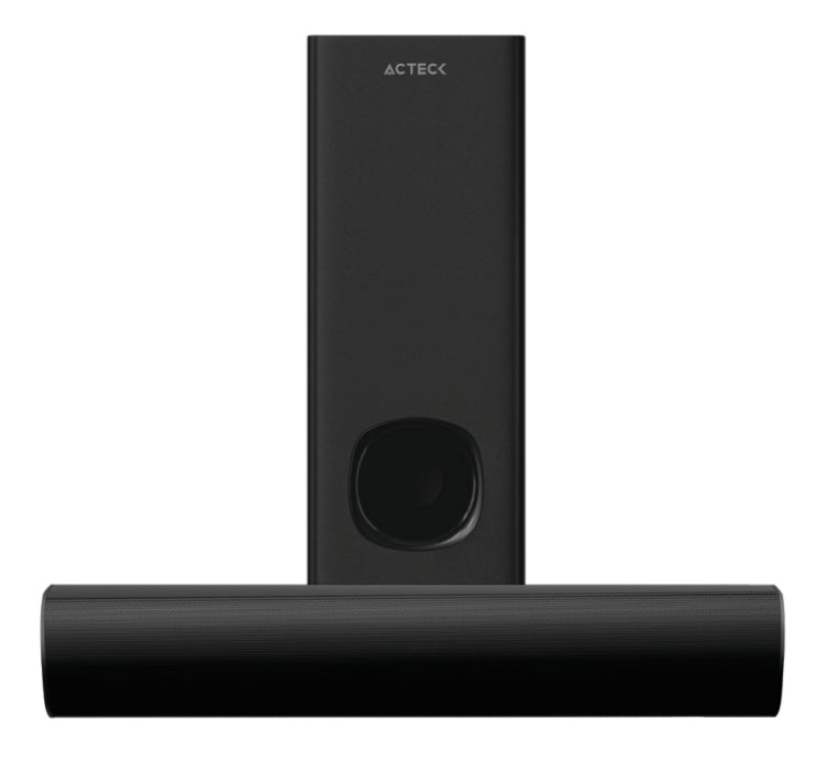 Barra ACTECK de Sonido Dynamic Trim BS465 Subwoofer Alambrico Bluetooth + HDMI + Óptico + 60W + Alimentación 110v Negro