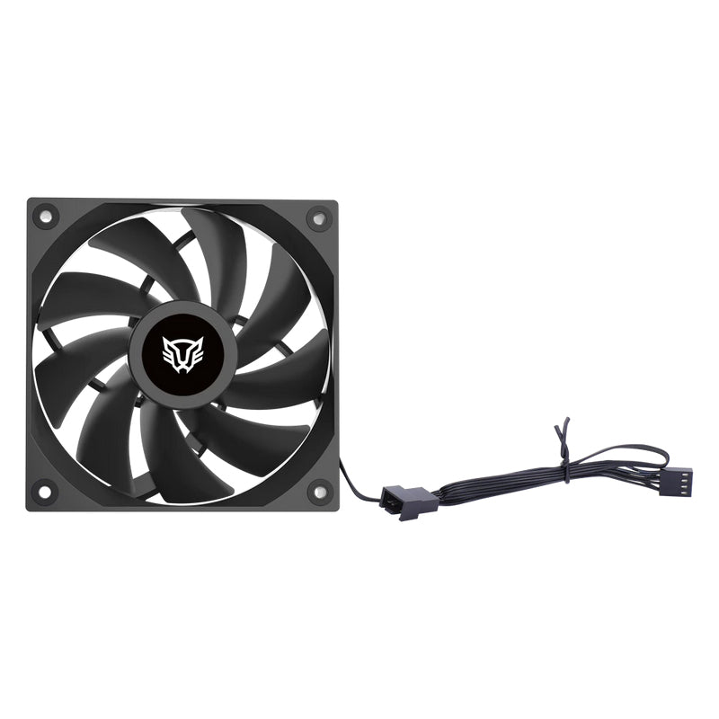 Balam Rush Eolox Glaziar EXG77 Gabinete de la computadora Ventilador 12 cm Negro 1 pieza(s), 0 RPM, 2000 RPM
