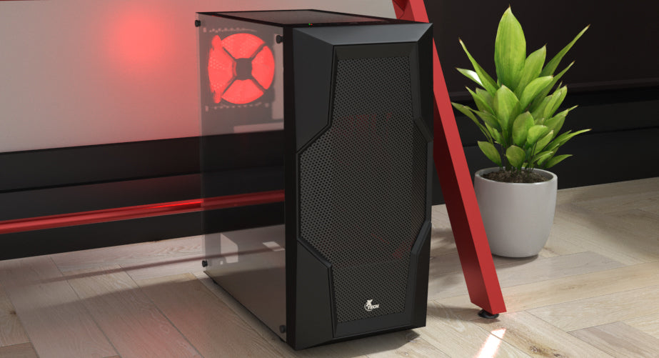 Xtech XT-GMR4 gabinete de computadora Midi Tower Negro, ATX, Micro ATX, SPCC
