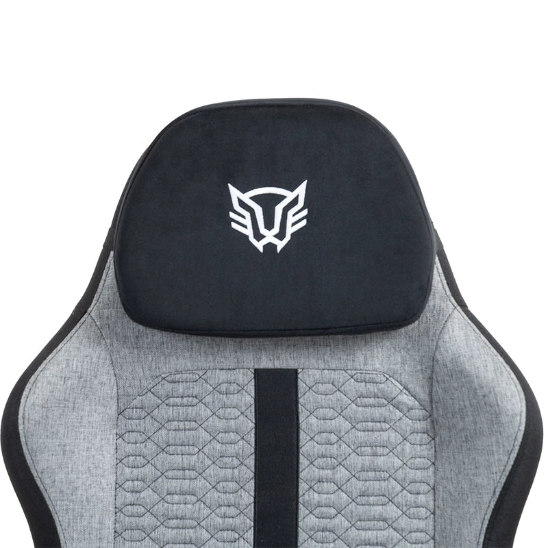 Balam Rush BR-940757 silla para videojuegos Silla universal para juegos Asiento acolchado tapizado Gris, 120 kg, Respald