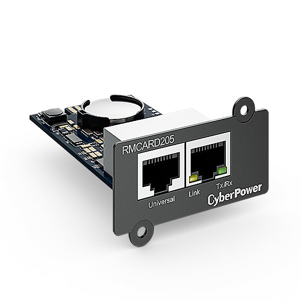 CyberPower RMCARD205 UPS Tarjeta de gestión de red Negro, Azul Si Si