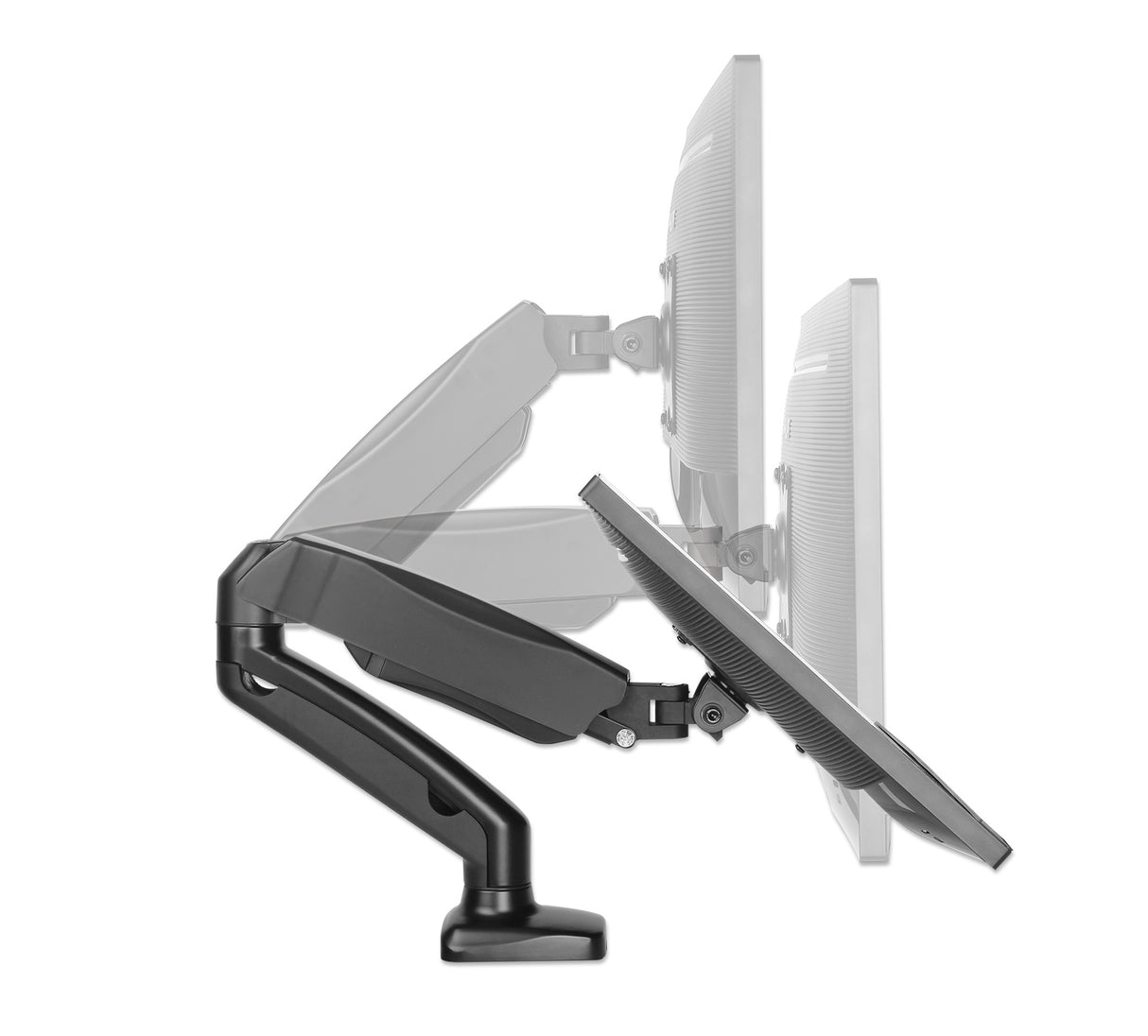 Manhattan Soporte de sobremesa para TV/monitores (Articulado con muelle), para pantallas de 13" a 27", fijación con abra