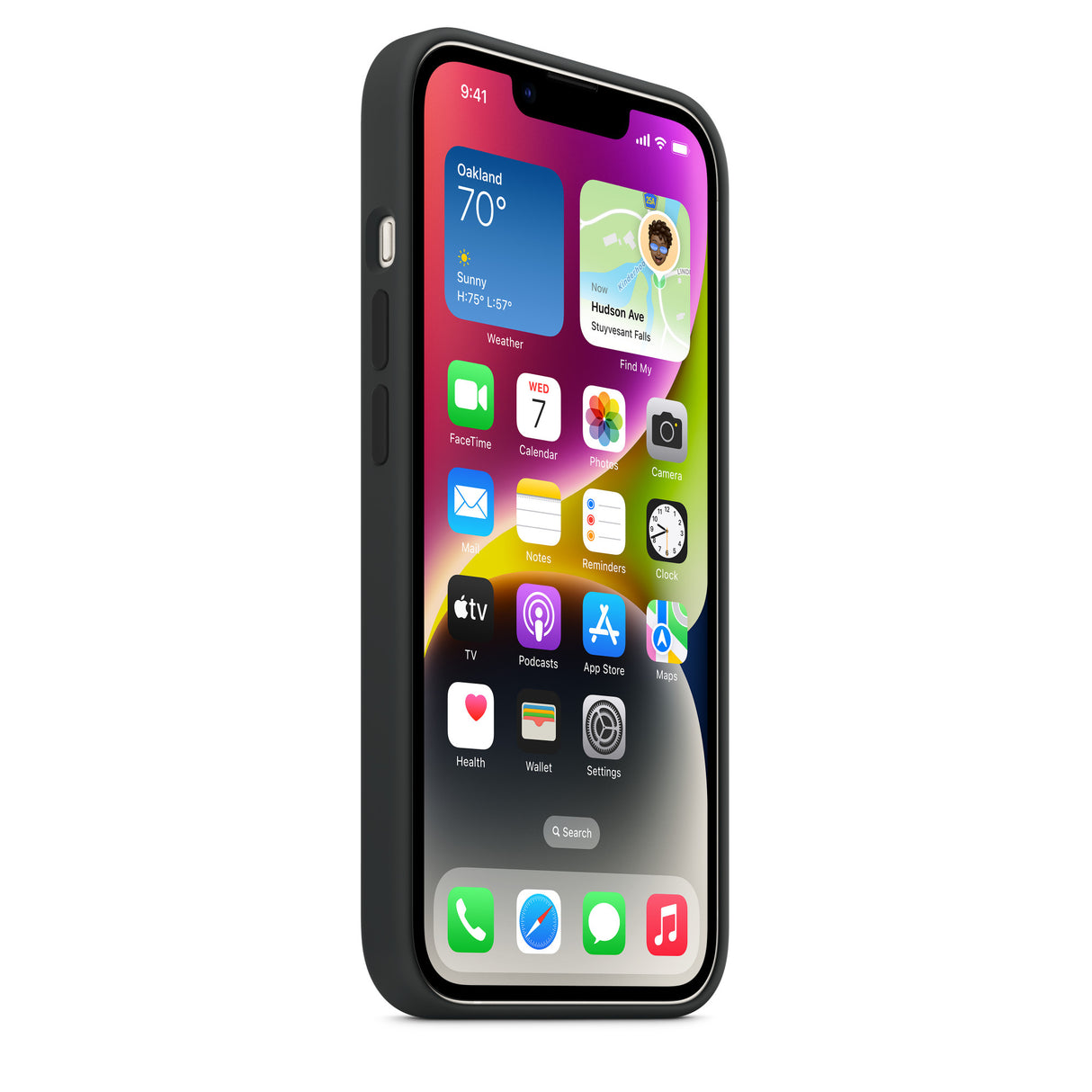 Apple MW5R3ZM/A carcasa para celulares 15.5 cm (6.1") Funda Negro, iPhone 14