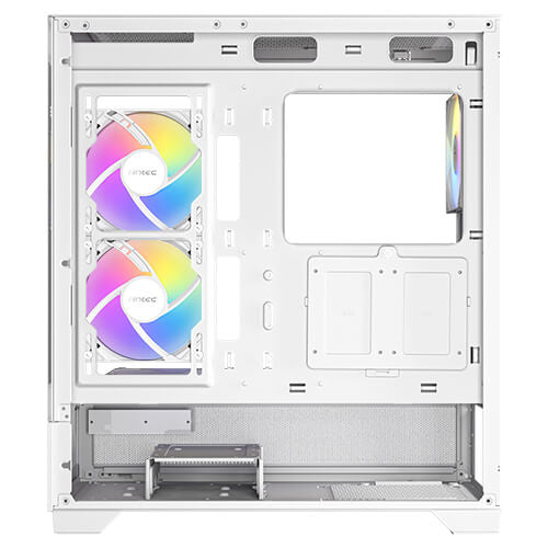 GABINETE ANTEC (CX700 ARGB WHITE) MEDIA TORRE ATX,CRISTAL,S/FUENTE,3*FAN,1*USB-C,1*USB 3.0,BLANCO