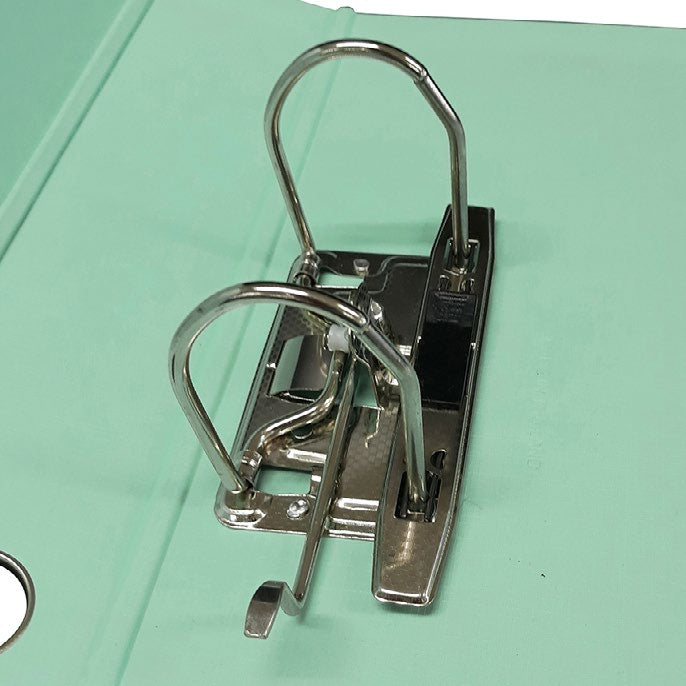 Techmakro FI614027 carpeta de cartón Carta Verde, Anillo D, Almacenamiento, Cloruro de polivinilo (PVC)