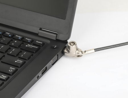 Manhattan Candado para portátil (Nano) con 2 llaves, compatible con ranura Nano, cable de 1,5 m, antirrobo, cable de acero con funda PVC transparente, garantía de por vida Cable Negro, Translúcido Portátil Llave Kensington, Nano