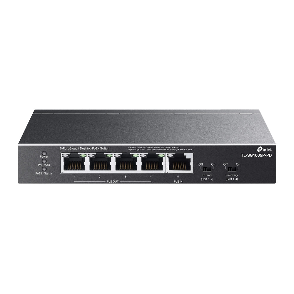 TP-Link TL-SG1005P-PD dispositivo de redes Si 5 Gigabit Ethernet (10/100/1000) Si