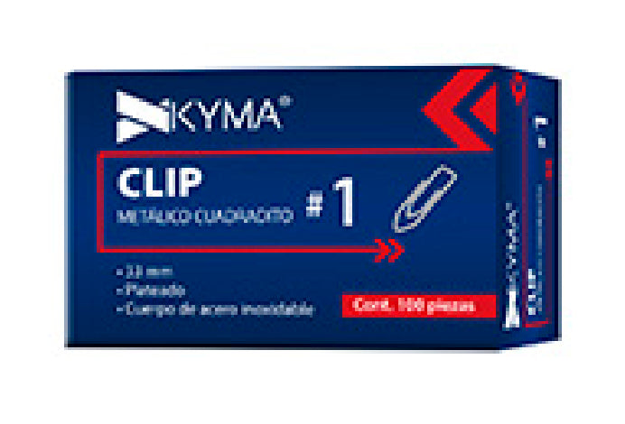 KYMA CLIP-CUADRADITO1 pinza sujetapapel Acero inoxidable 100 pieza(s)