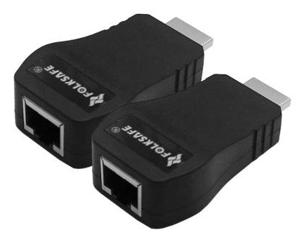 FOLKSAFE FS-HDP2000 extensor audio/video Transmisor y receptor de señales AV Negro