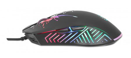 Mouse Gaming MANHATTAN 190220, Óptico 1000 DPI, 6 Botones Programables, Cable 1.8m