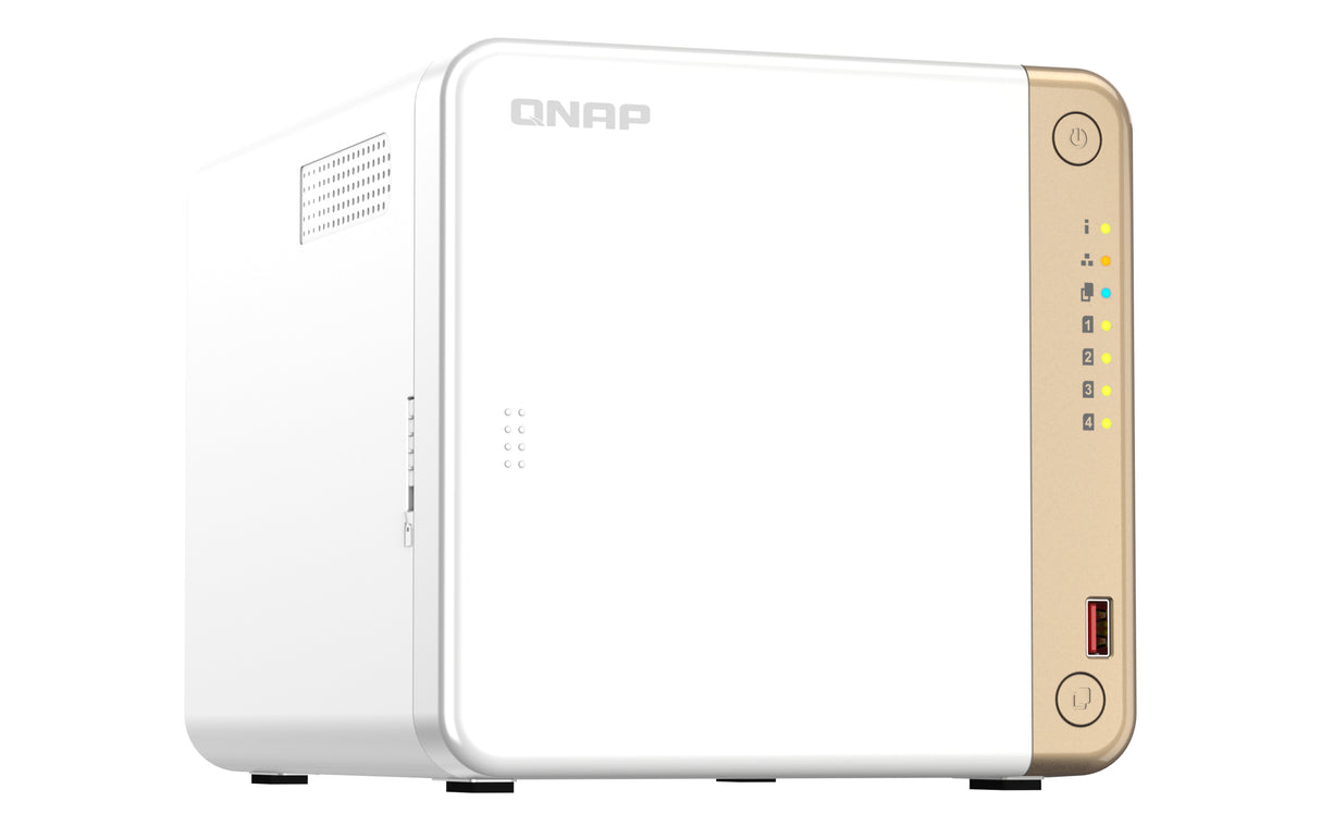 QNAP TS-462-4G Servidor 0 GB Serial ATA III 3.5,M.2,2.5 cm (3.5,M.2,2.5") 2