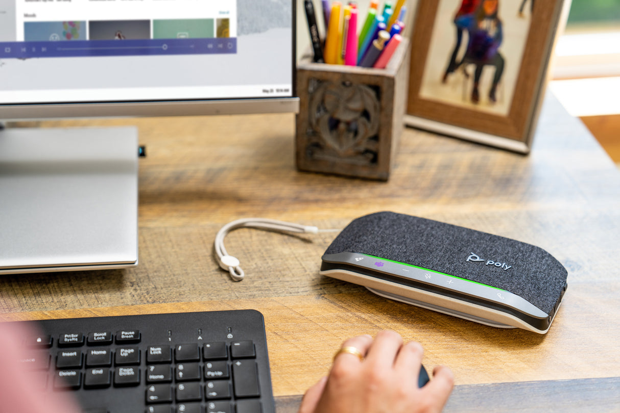 HP Altavoz manos libres Poly Sync 20 USB-A con certificación para Microsoft Teams Altavoz PC No 100 - 7800 Hz