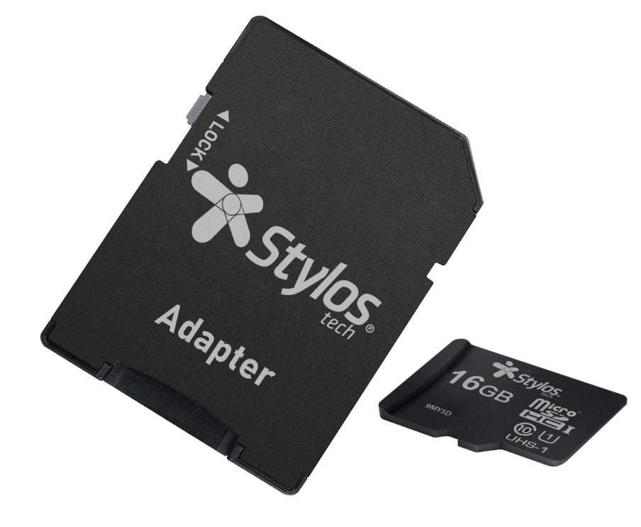 Memoria Stylos MicroSD 128GB UHS1 Clase 10 con adaptador Negro
