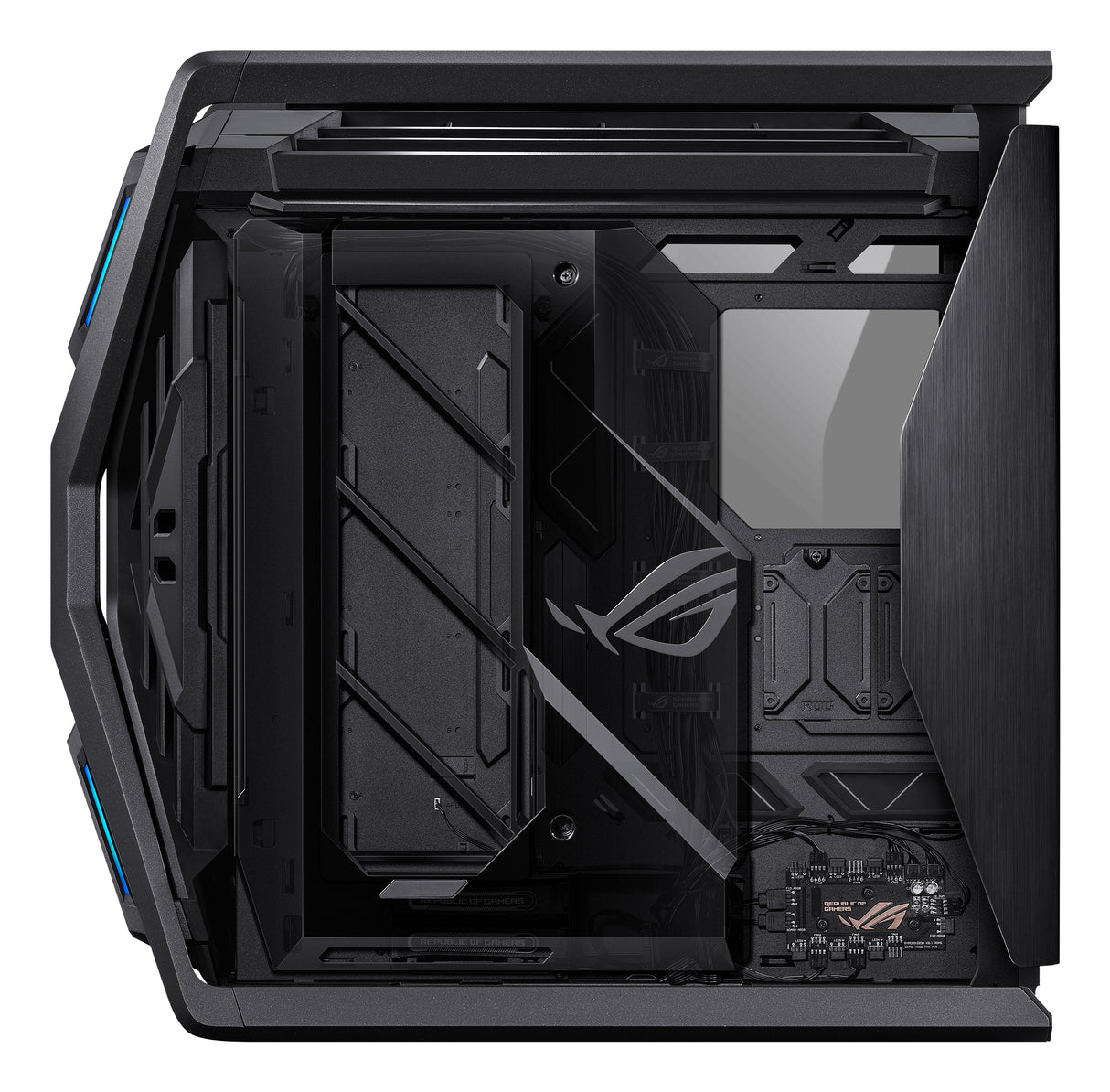 ASUS ROG Hyperion GR701 BTF Edition carcasas ordenador Torre PC Negro, Transparente ATX, EATX, micro ATX, Mini-ITX