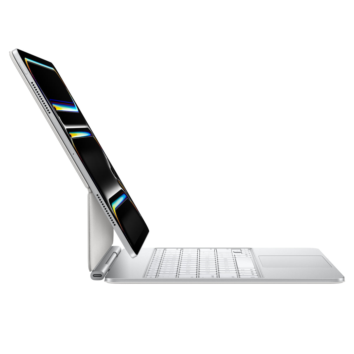 Apple Magic Keyboard para el iPad Pro de 13 pulgadas (M4) - Español (América Latina) - Blanco, QWERTY, Trackpad, Interru
