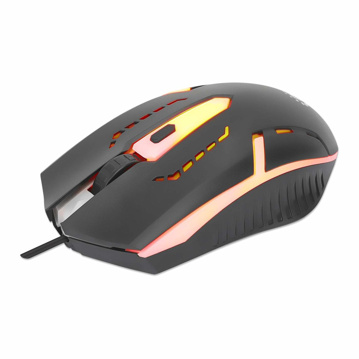 R-Go Tools Mouse Gaming óptico cableado USB con iluminación LED RGB Ratones Juego USB tipo A Óptico