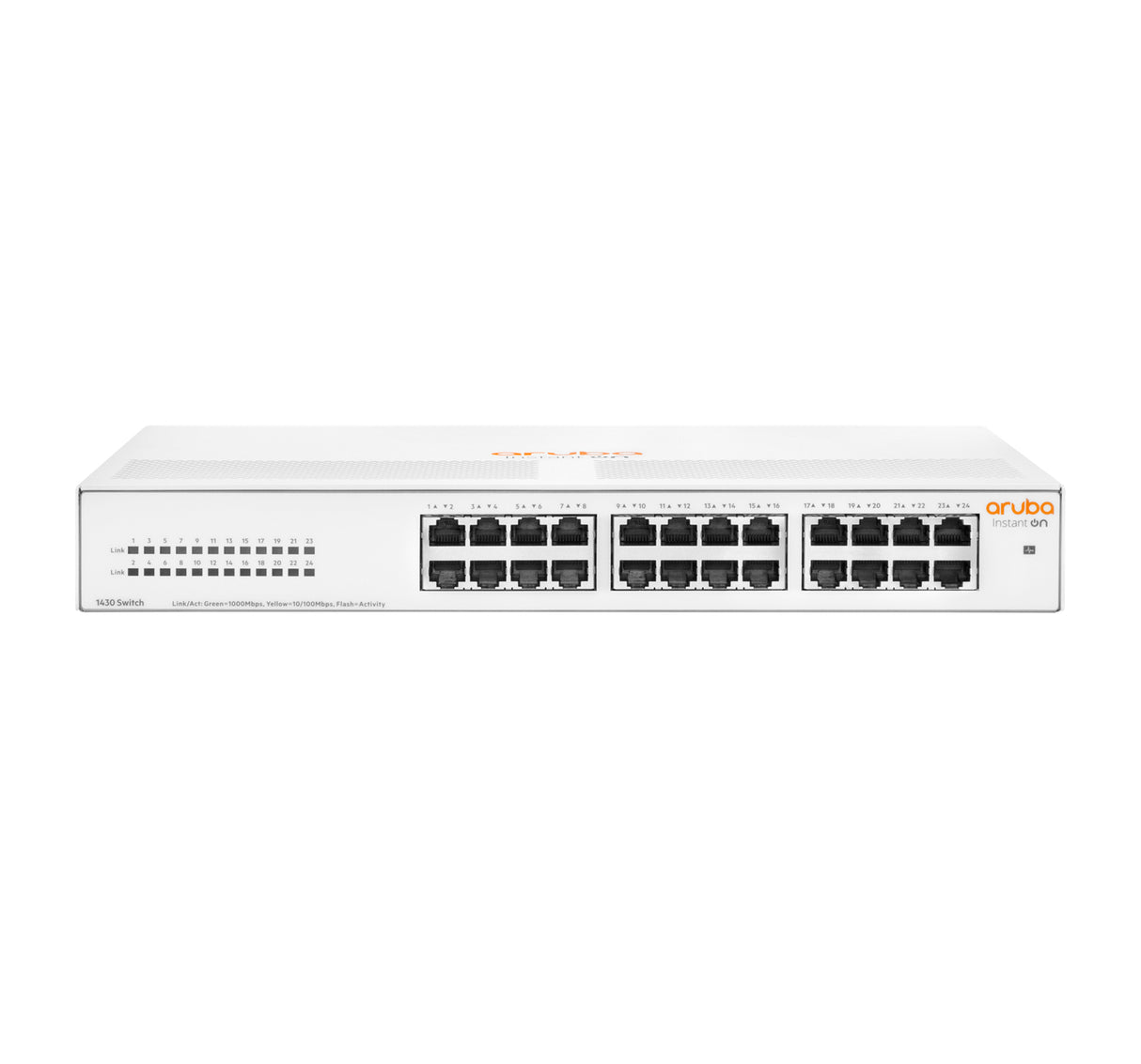 HPE Aruba Networking Networking Instant On Switch 24p Gigabit 1430, No administrado, Gigabit Ethernet (10/100/1000), Bid