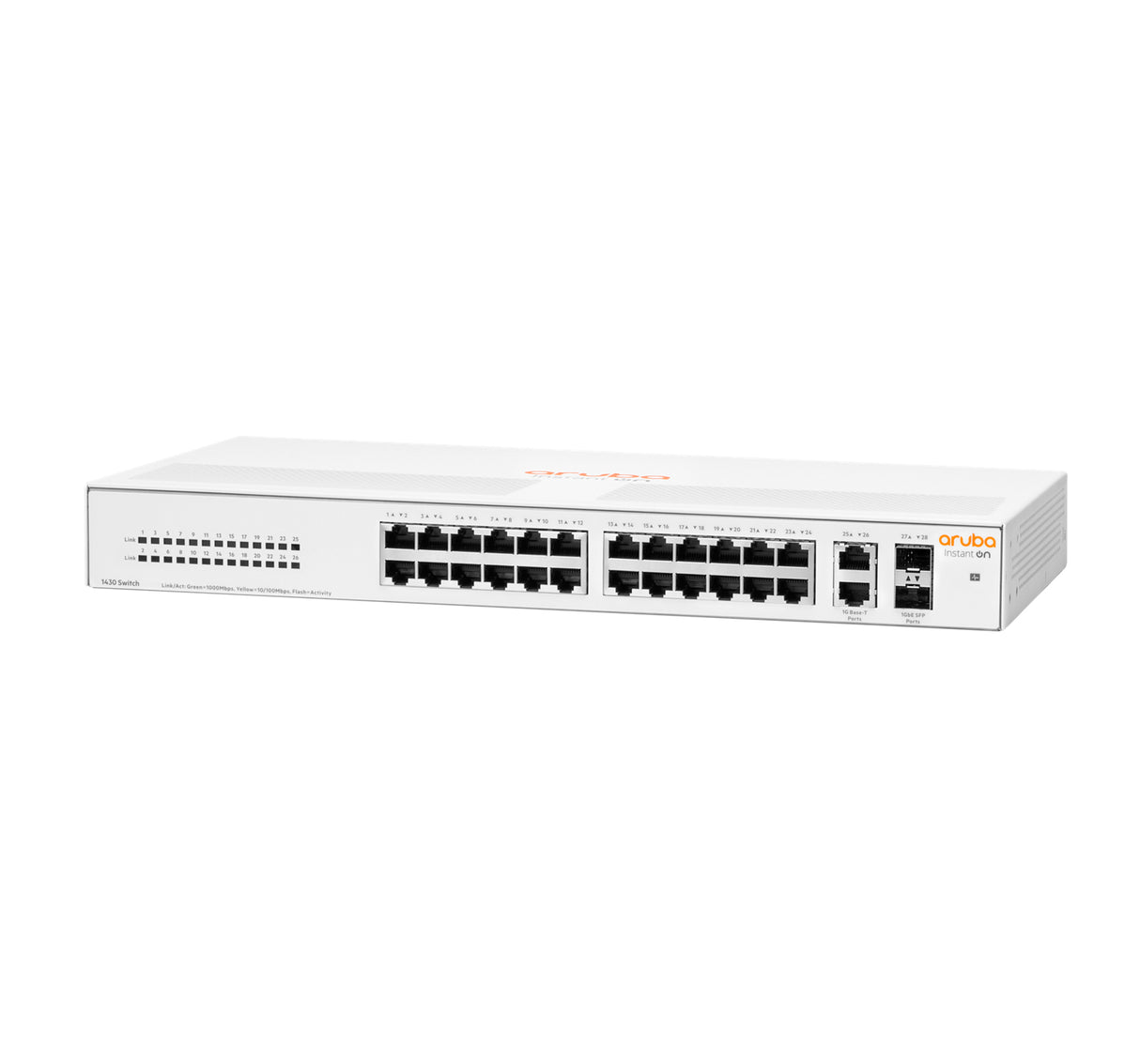 HPE Aruba Networking Networking Instant On Switch 26p Gigabit 2p SFP 1430