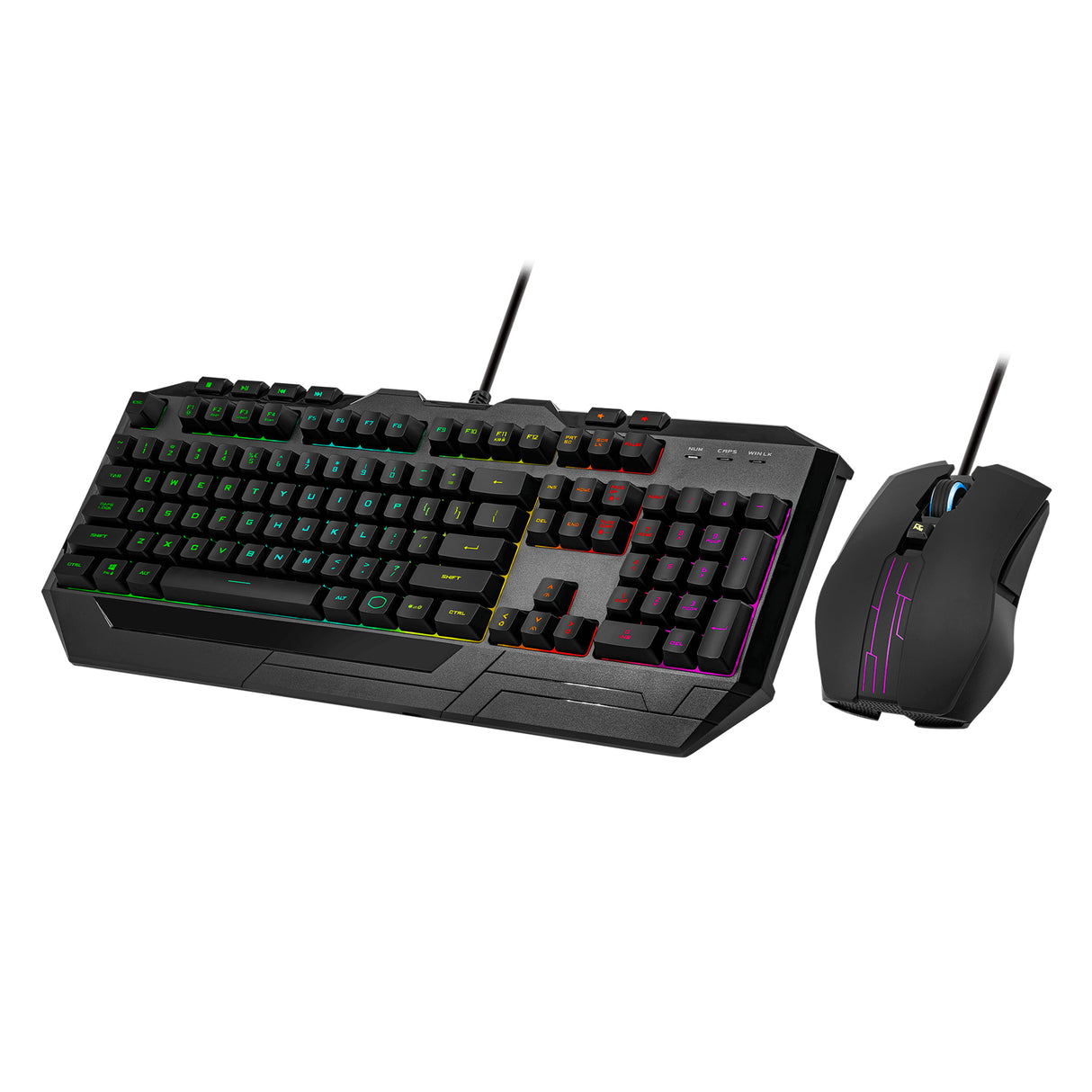 Cooler Master Peripherals DEVASTATOR 3 RGB teclado Juego USB QWERTY Negro, Alámbrico, Interruptor de membrana, LED RGB