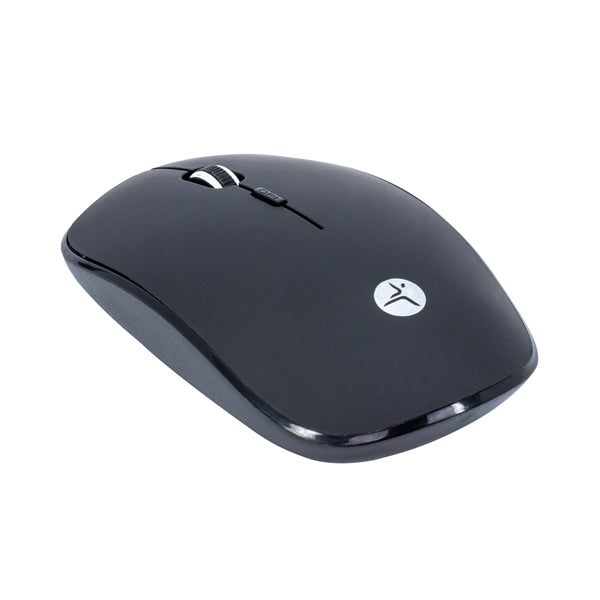 TechZone TZMOUINA01 ratón Oficina Ambidiestro RF inalámbrico 1200 DPI, Negro