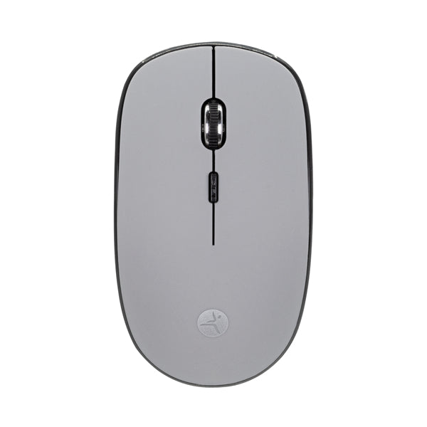 TechZone TZMOUINA04 ratón Oficina Ambidiestro RF inalámbrico 1200 DPI, Negro, Gris