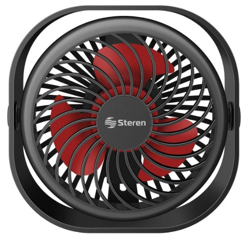 Steren FAN-120 ventilador Negro, Ventilador con aspas para el hogar, Mesa, 3700 RPM