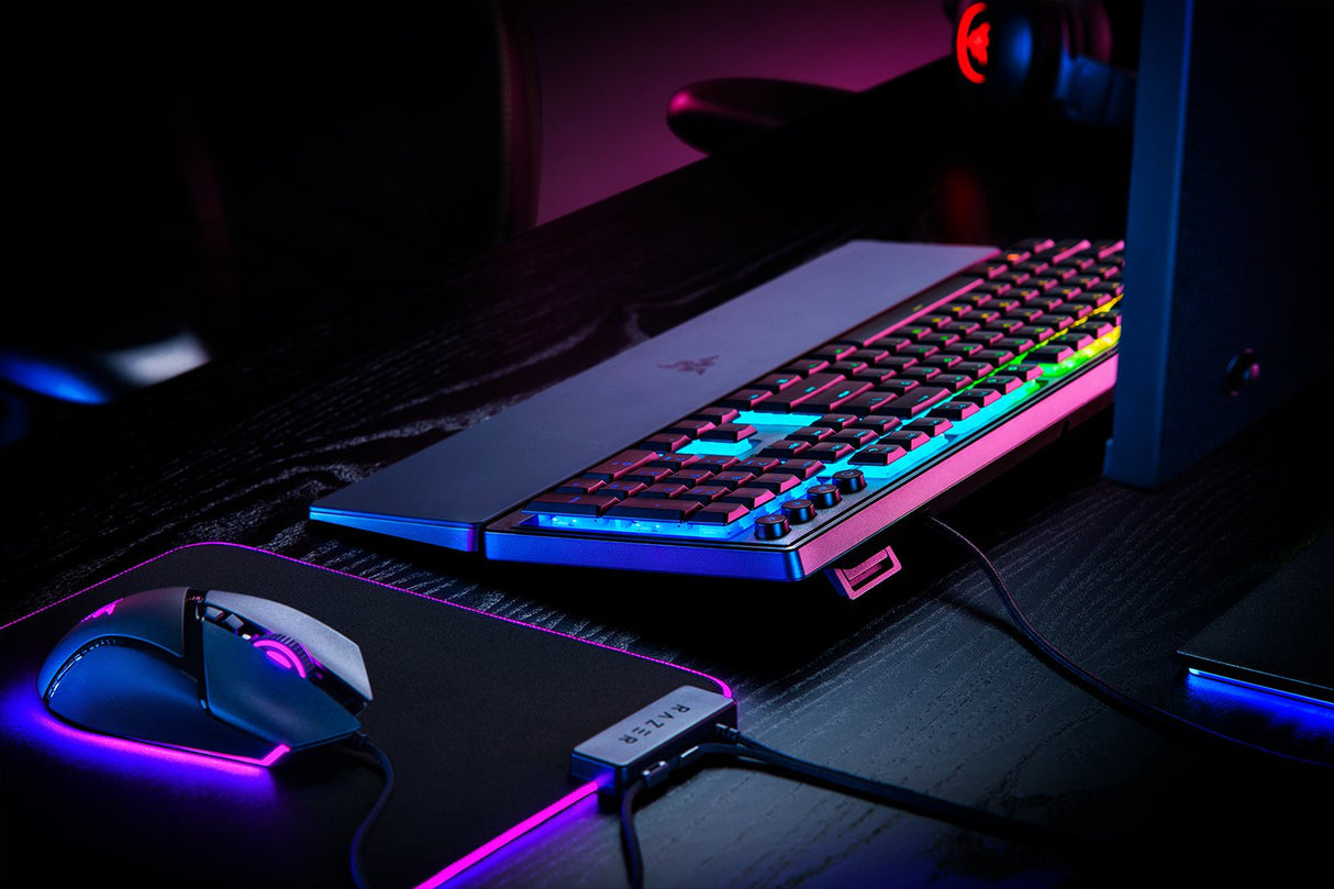 Razer Ornata V3 - ES teclado Juego USB QWERTY Español Negro, Tamaño completo (100%), Alámbrico, Interruptor mecánico