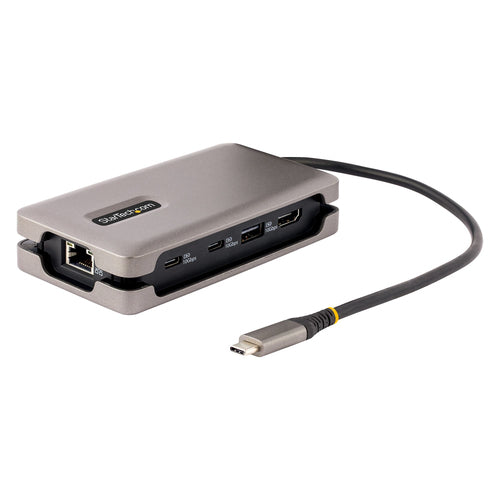 StarTech.com Adaptador Multipuertos USB-C - HDMI 2.0b 4K 60Hz - HDR - Hub USB 3.2 Gen 2 10Gbps (2xUSB-C, 1xUSB-A) - PD d