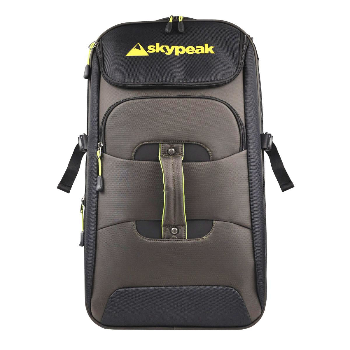 Skypeak TUN-2002210401BK equipaje Tranvía Negro 83.7 L, 2 rueda(s), 4 bolsillos, Bolsa delantera