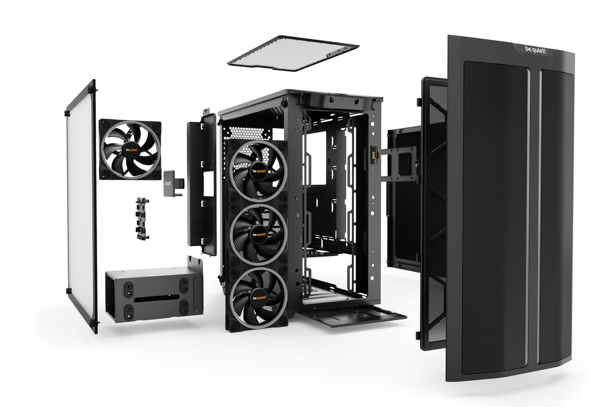 be quiet! PURE BASE 500 FX Black carcasas ordenador Midi Tower PC Negro ATX, micro ATX, Mini-ITX