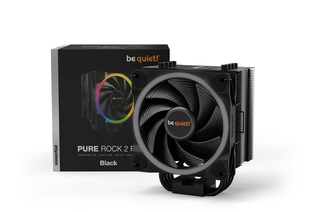 be quiet! Pure Rock 2 FX Black sistemas de refrigeración para ordenadores Procesador Refrigerador de aire 12 mm Si